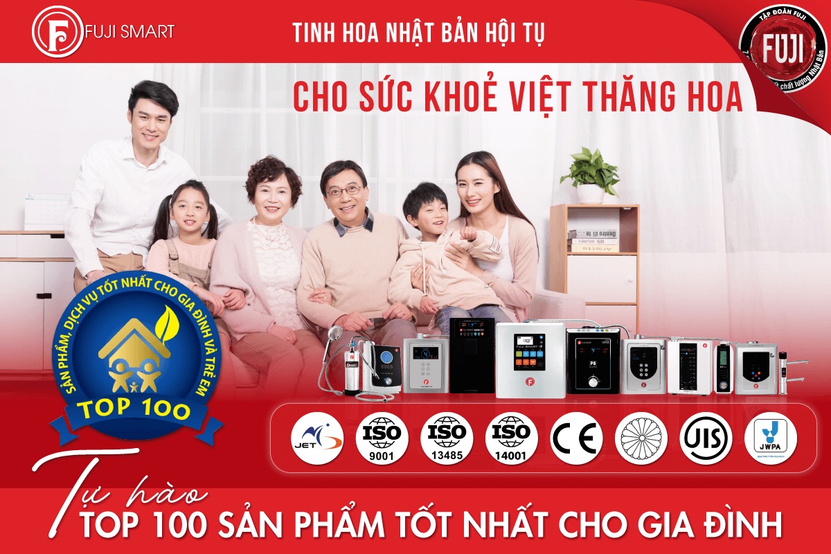 Thương hiệu Fuji Smart nhận giải thưởng Top 100 sản phẩm tốt nhất cho gia đình và trẻ em