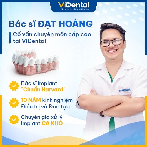 Bác sĩ Đạt Hoàng nổi tiếng với trình độ chuyên môn cao trong lĩnh vực trồng răng implan