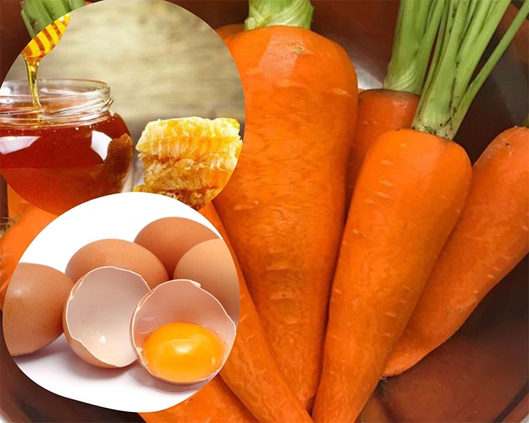 Chữa yếu sinh lý bằng trứng gà và mật ong, cà rốt