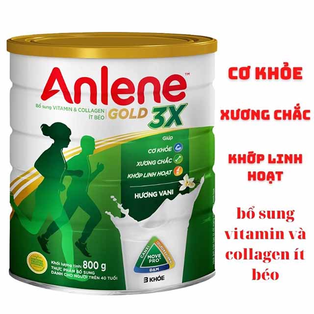 Sữa Anlene 3 khỏe Gold cho người tai biến rất được ưa chuộng