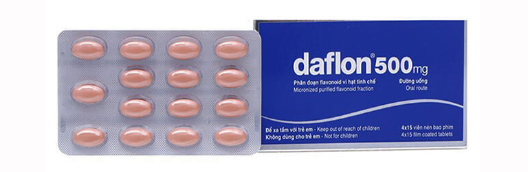 Thuốc trị bệnh trĩ Daflon 500mg của Pháp