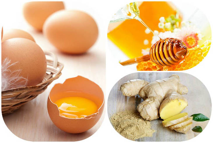 Trứng gà kết hợp với mật ong và gừng chữa yếu sinh lý