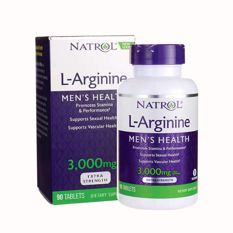 Natrol L-Arginine Men's Health 3000mg dành riêng cho nam giới - EVA